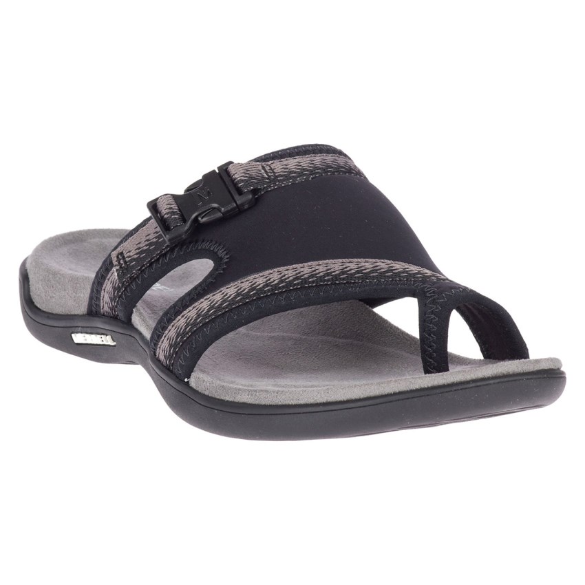 Sandales Merrell District Muri Wrap Noir Femme | Q.X.HGKA